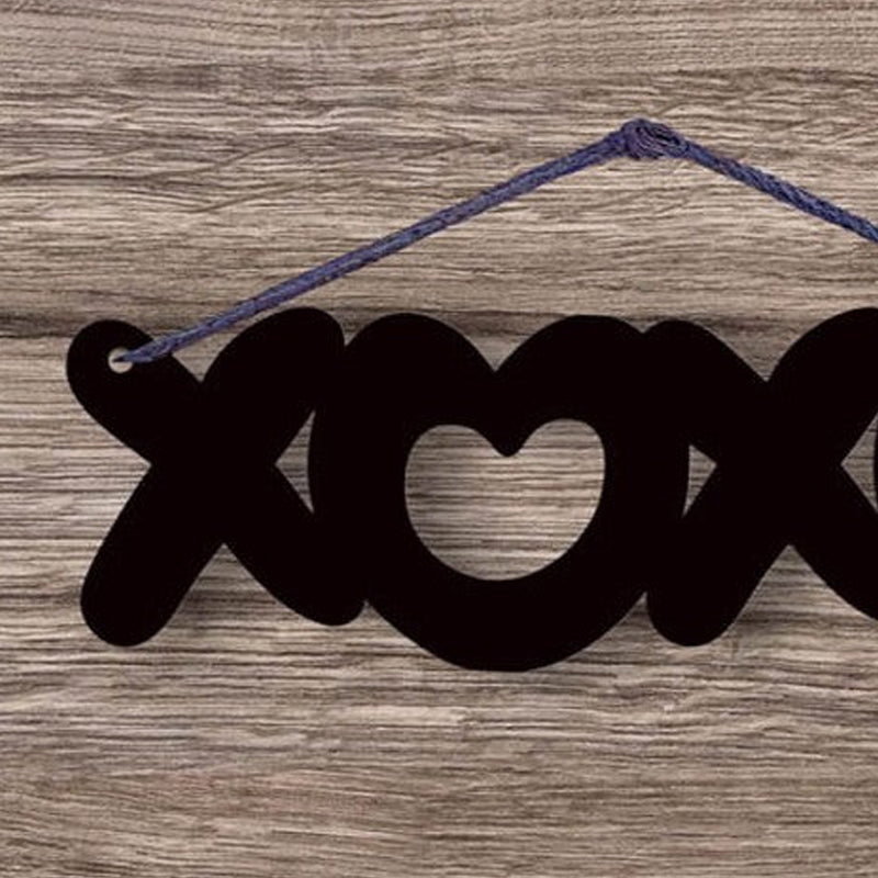 XOXO Typography Mild Steel Wall Accent media 4