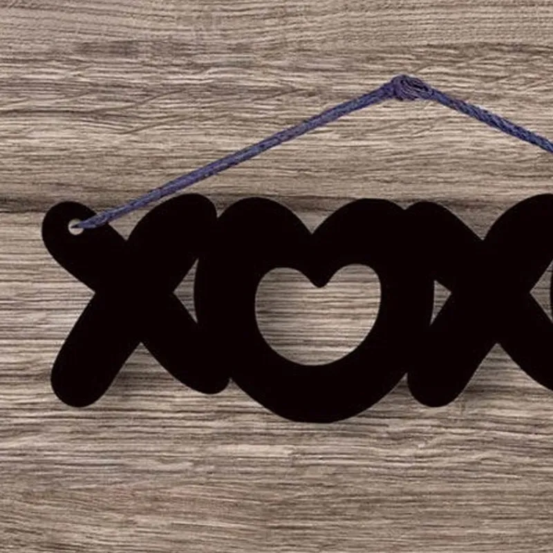 XOXO Typography Mild Steel Wall Accent media 4