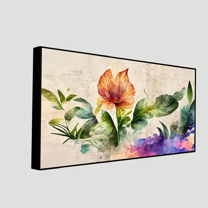 Cambree Floral Wall Painting With Frame media 7