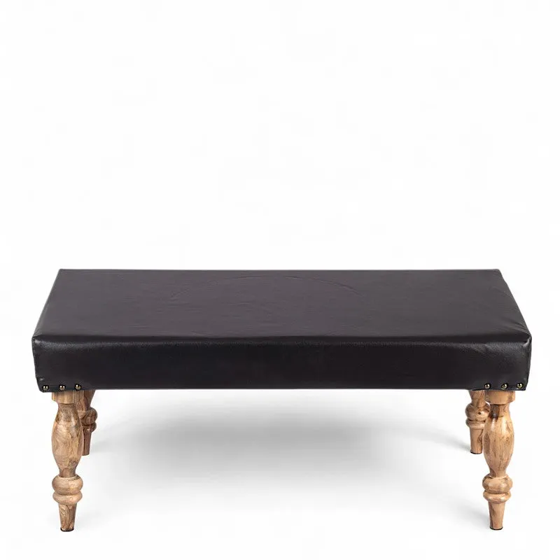 Dravo Sheesham Wooden Bench - Black media 4