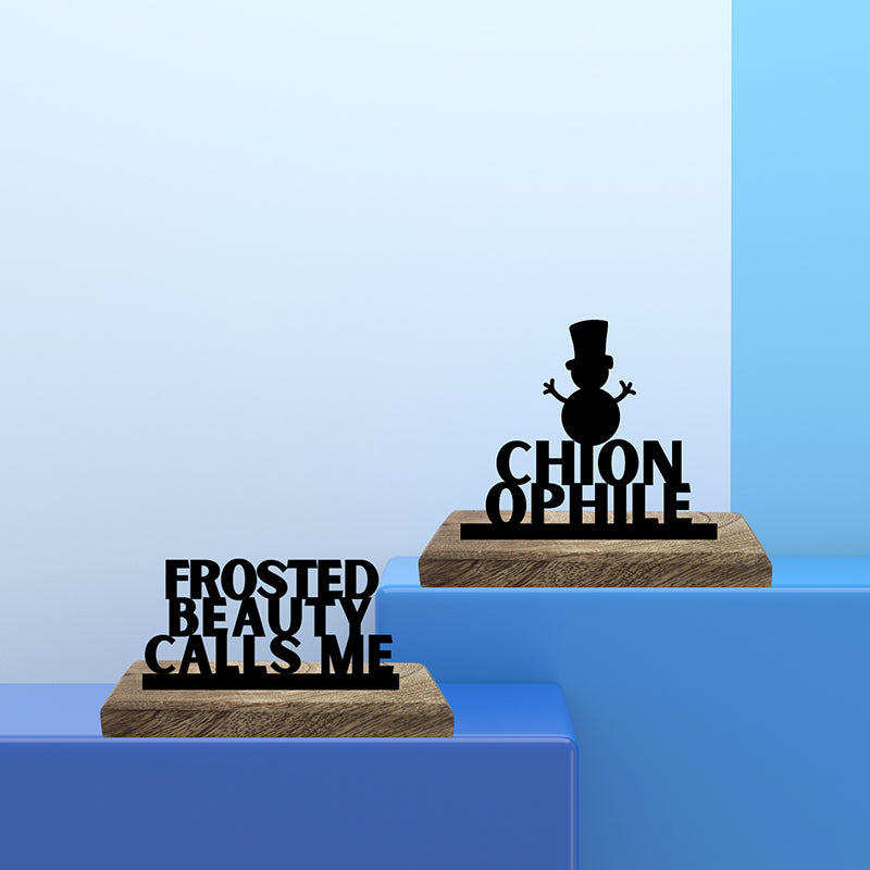 Chionophile Showpiece - Set Of Two