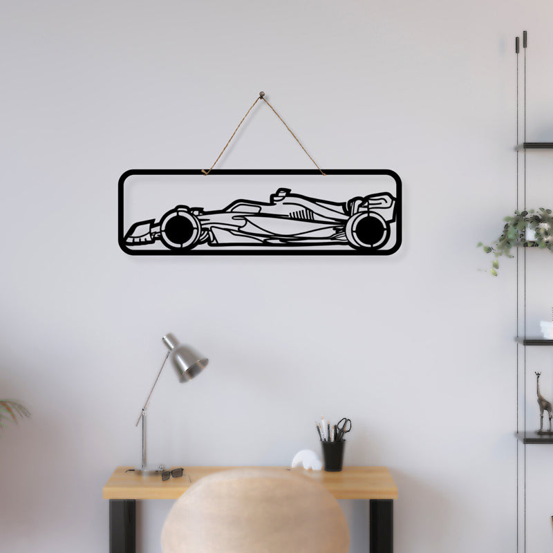 F1 Silhouette Iron Wall Accent