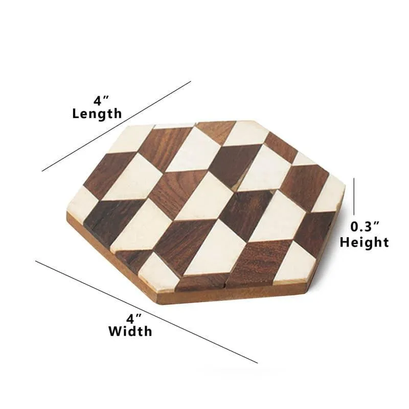 Honeycomb Matrix Coaster - Set Of Four media 6