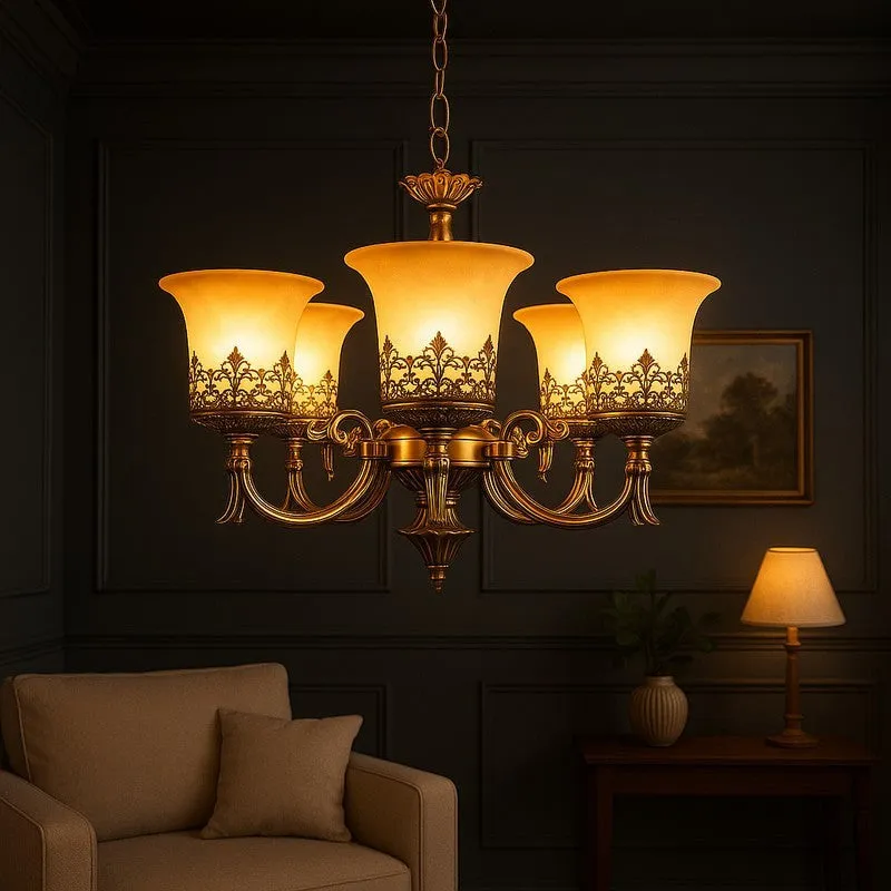 Vintage Majesty Metal Chandelier media 2