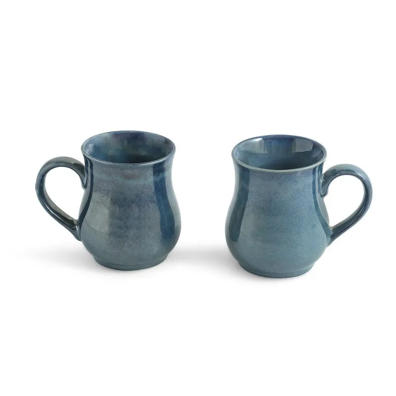 Belly Ceramic Coffee Mug (300 mL Each) - Set Of Two media 3