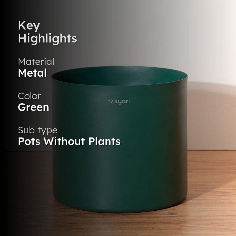 Kyari Zen Green Metal Planter media 2