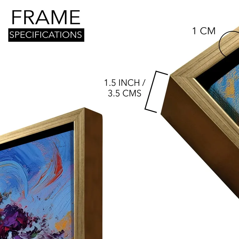 Twilight Blossoms Canvas Wall Painting With Frame media 8