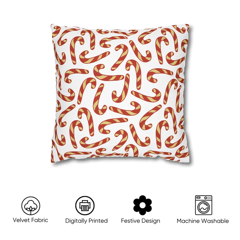 Sugar Swirls Velvet Christmas Cushion Cover - Set Of Five media 3