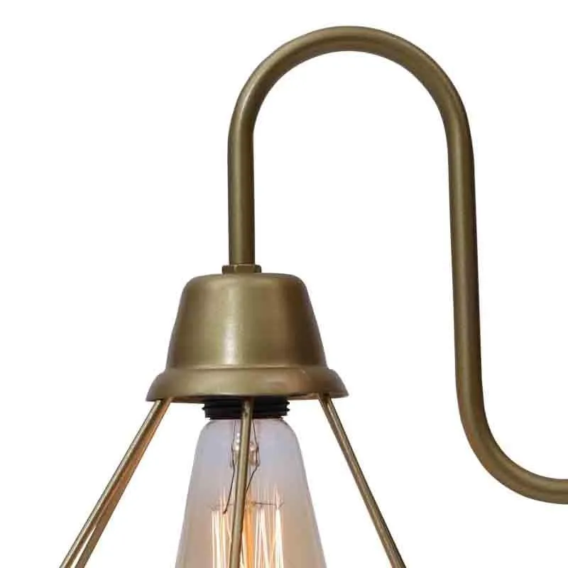 Dapper Diamond Metal Wall Lamp (Gold) - Set Of Two media 5