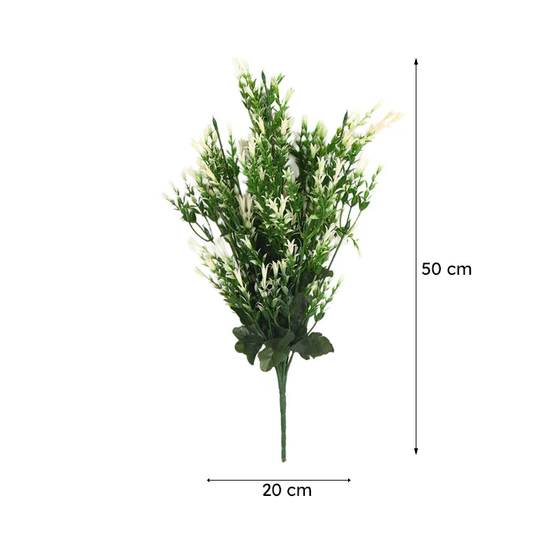 Cypra I Artificial Stem (Green & White) - Set Of Two media 6