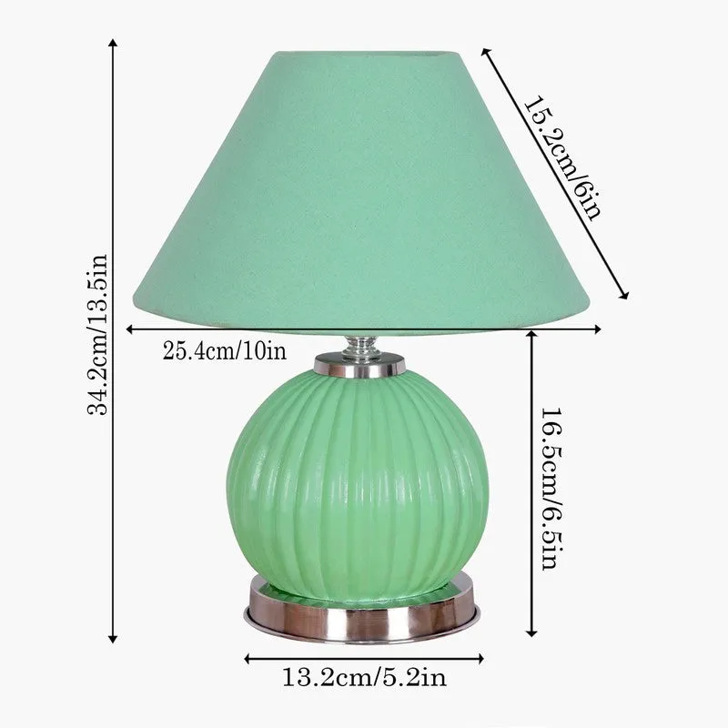 Glacera Glow Glass Table Lamp - Green media 8