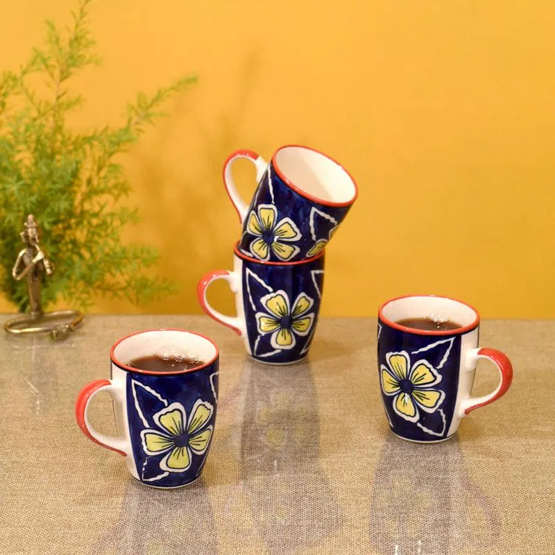 Ruhaani Ceramic Tea Cup (200 mL Each) -  Set of Four media 1
