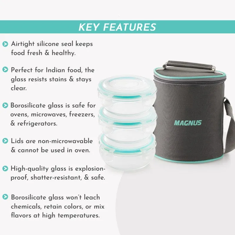 Mivon Lite Lunch Box with Lunch Bag - Three Piece Set media 7