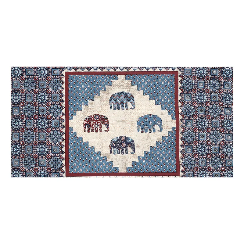 Anaahitha Ethnic Cotton Diwan Set (Blue) - Eight Piece Set media 5