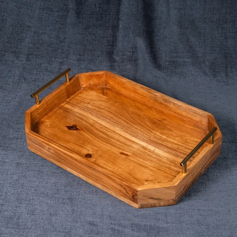 Avant Abstract Art Wooden Serving Tray media 6