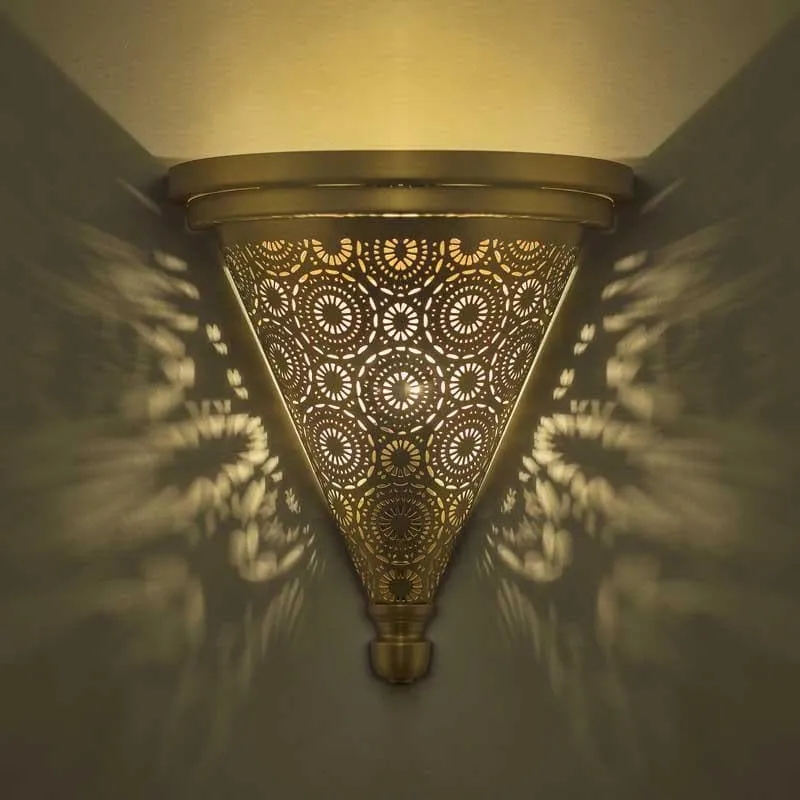 Enlightened Conical Metal Wall Lamp media 1