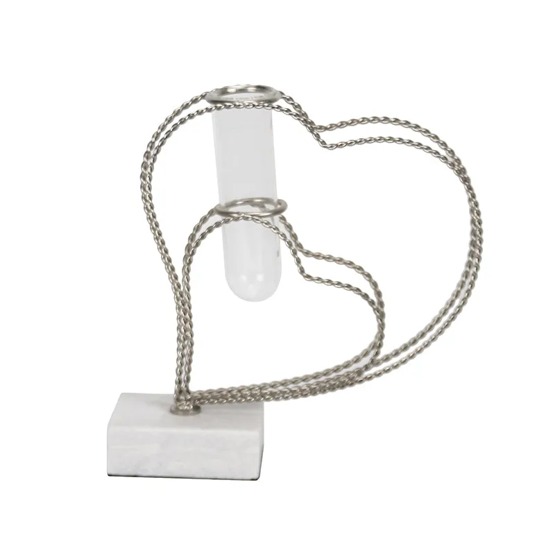 Crossed Hearts Planter - Silver media 5