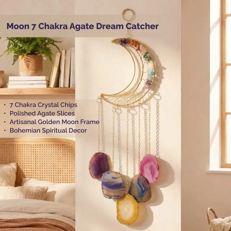 Lunar Crystal Cascade Metal Dreamcatcher media 4