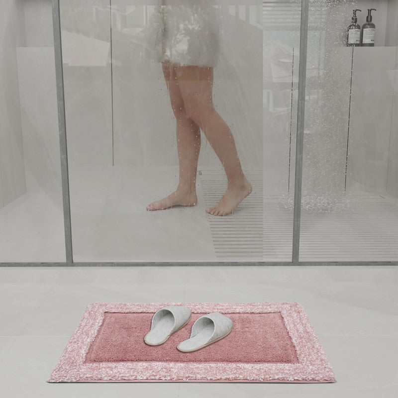 Orlina Polyester Bath Mat - Pink media 4