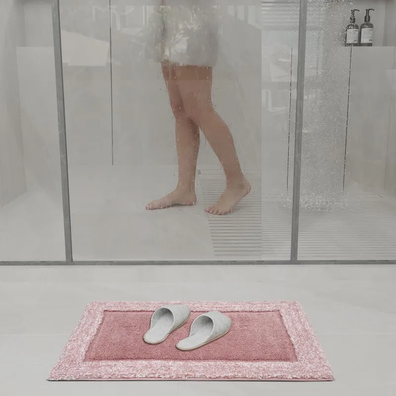 Orlina Polyester Bath Mat - Pink media 4