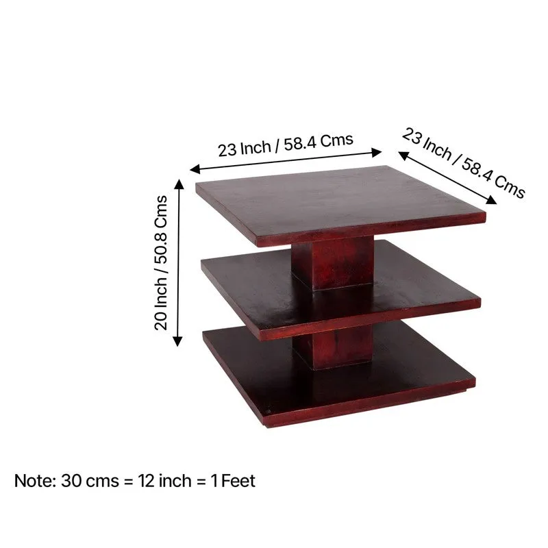 Xavex Sheesham Wooden Center Table - Dark Brown media 8