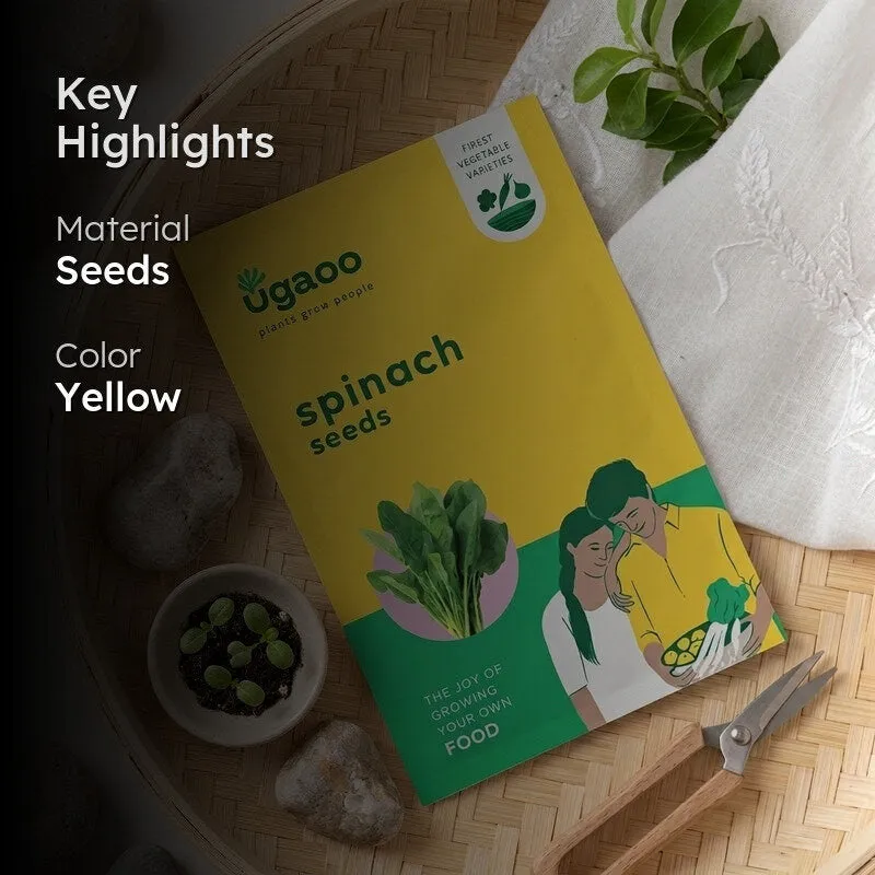 Seed packet image with key highlights overlay on a darkened background
