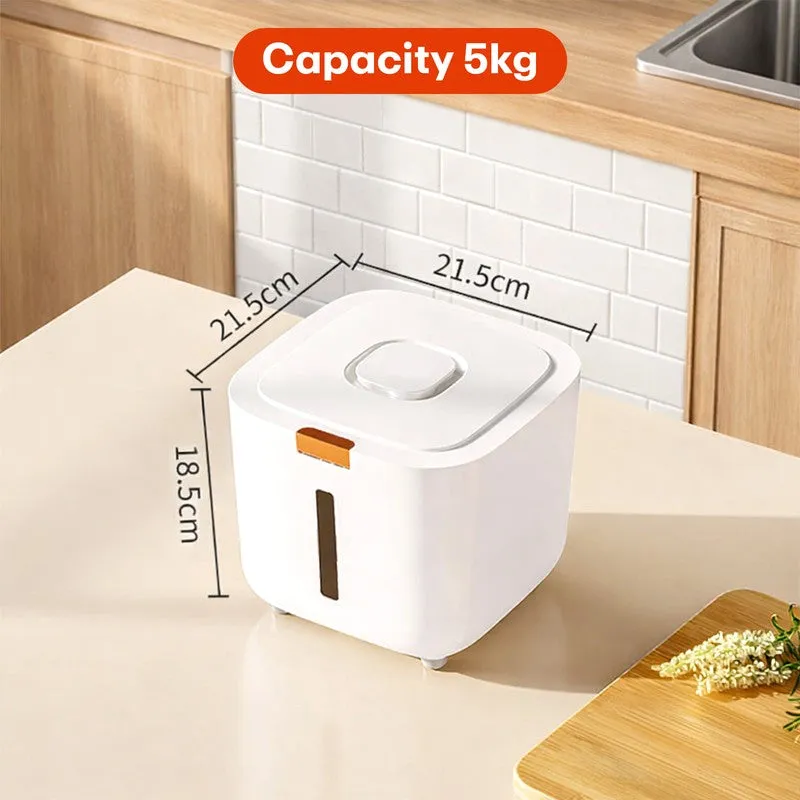 Rioware Aero Seal Plastic Rice Container - 5 L media 4