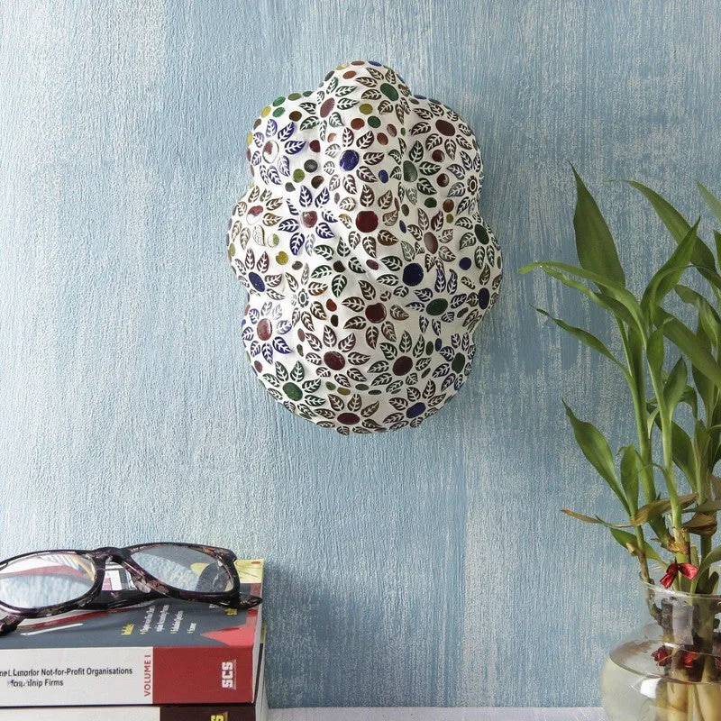 Divine Ganpati Glass Wall Lamp - Multicolor media 3