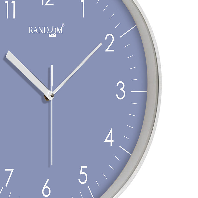 Benot Silver Analog Wall Clock - Stone Blue media 6