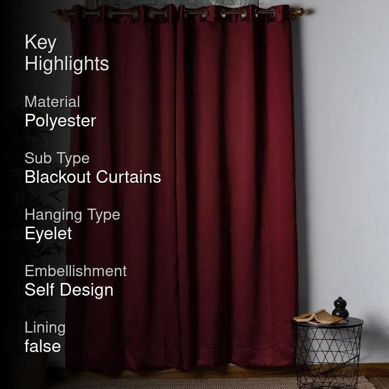 Swayam Maroon Castle Curtain media 2