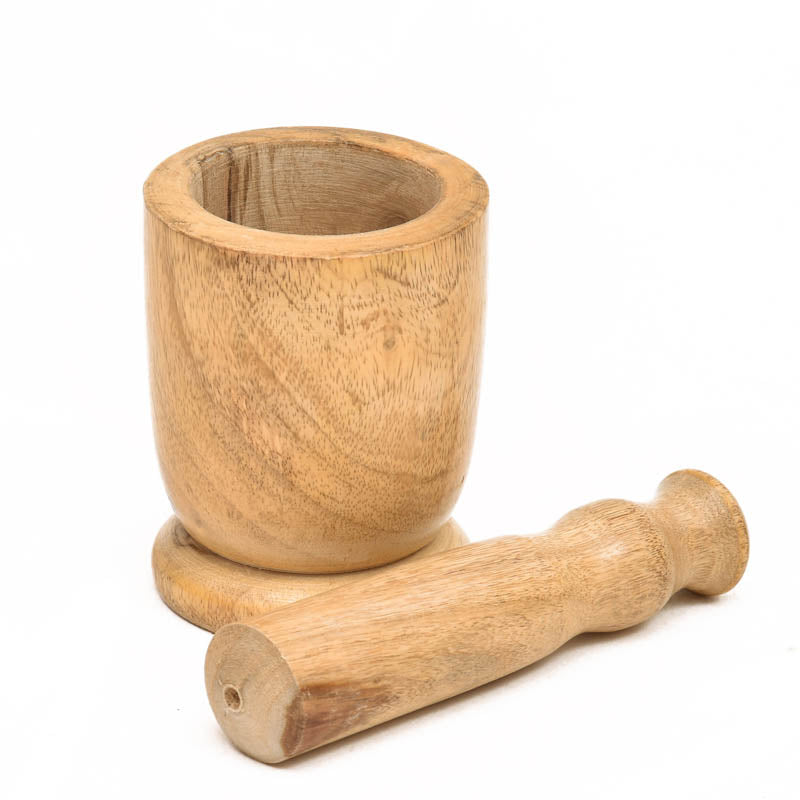 Caldera Wood Mortar & Pestle - Set Of Two media 4