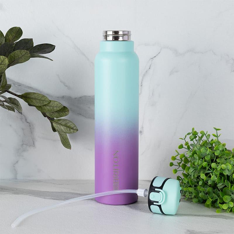 Magi Hot & Cold Thermos Water Bottle (Purple & Light Blue) - 1000mL media 3