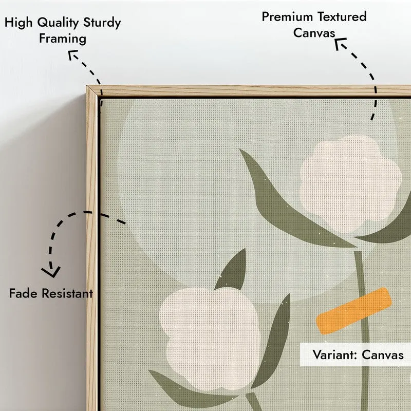 Eden's Tapestry Archival Canvas Wall Art - Natural Brown Frame media 6