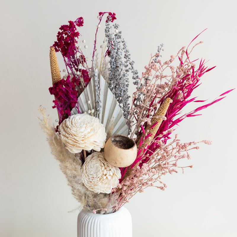 Pink Plushy Dried Flower Bunch media 3