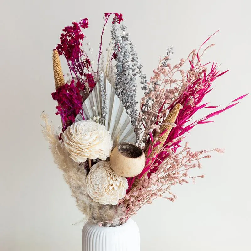 Pink Plushy Dried Flower Bunch media 3