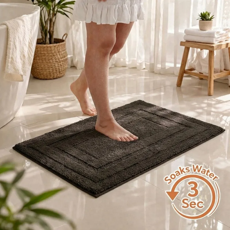 Aqualoom Anti skid Bath Mat  - Brown media 1