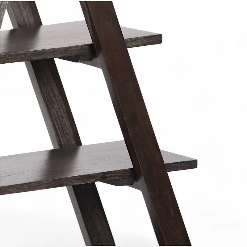 Uverox Sheesham Wooden Wall & Book Shelve - Black media 7