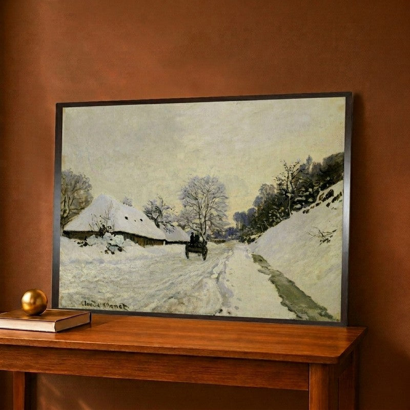 Flowers At Vetheuil Fleurs A Vetheuil Canvas Wall Painting - 12 x 9 Inches