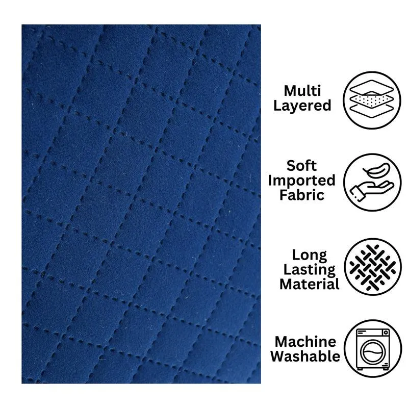 Osric Velvet Quilted Placemat (Blue) - Set Of Six media 6