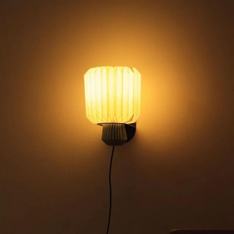 Fig Living Lumi Linen Fold Sconce media 8