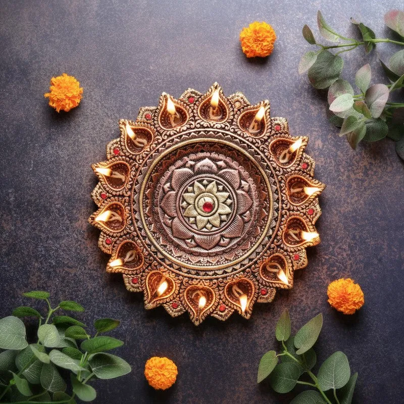 Anant Jyoti Terracotta Urli media 6