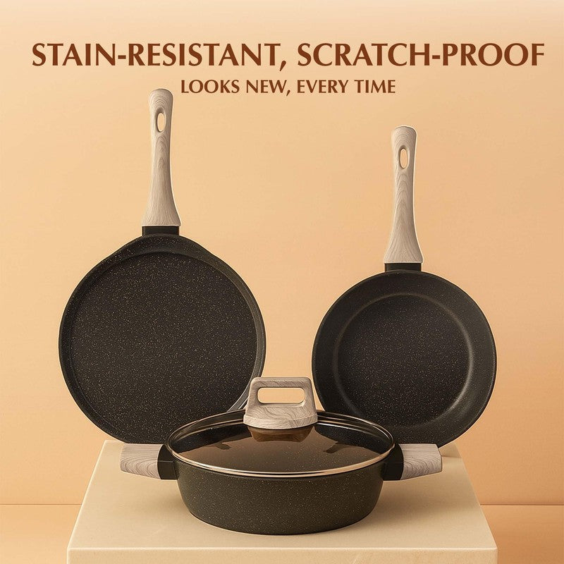 Solara Brewo Black Ceramic Cookware Set media 4