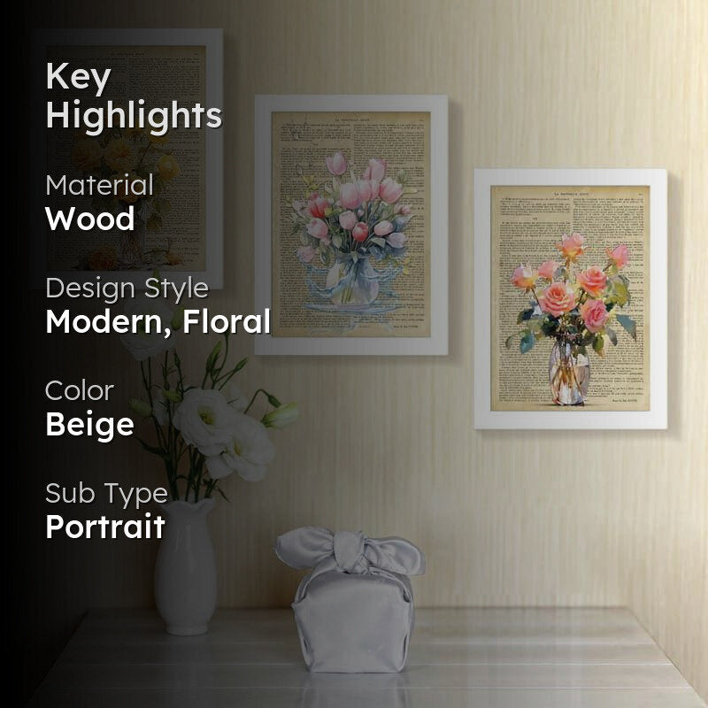 Bouquets Of Love Wall Art - Set Of Three media 2