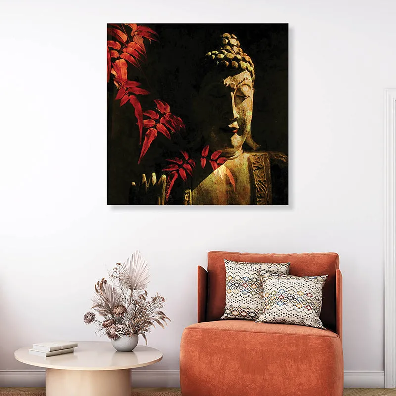 Buddha In Shadow Canvas Wall Art media 1