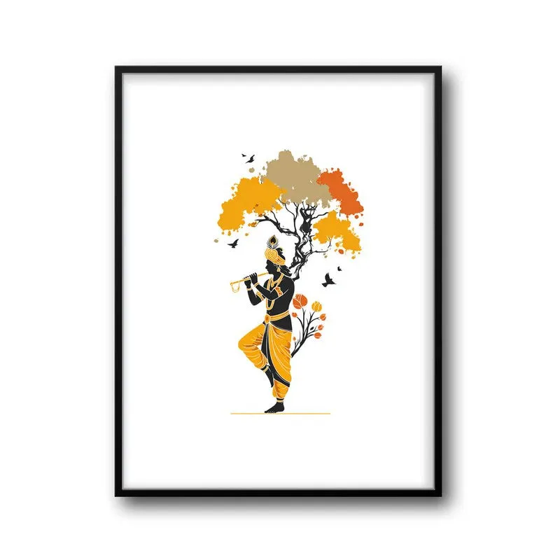 Murli Murari Lord Krishna Archival Paper Wall Art media 7