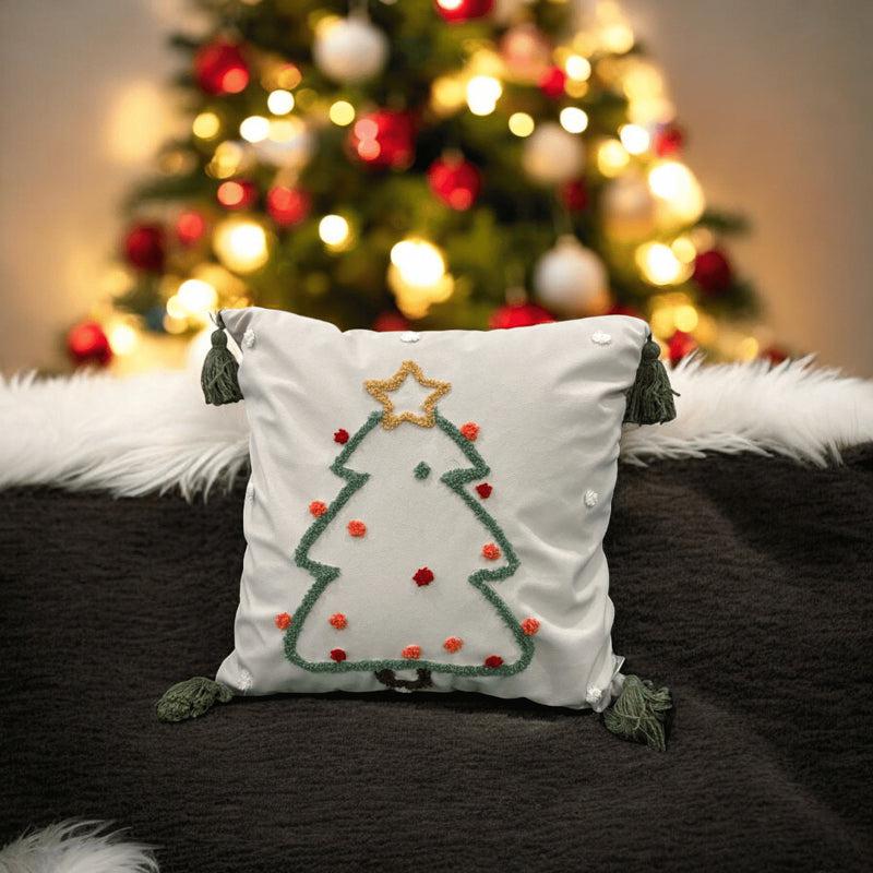 Sassy Spruce Velvet Christmas Cushion Cover media 3