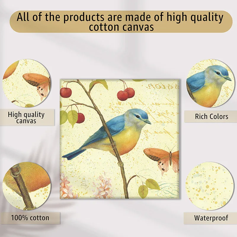 Birds & Butterflies Wall Art - Set Of Four media 4