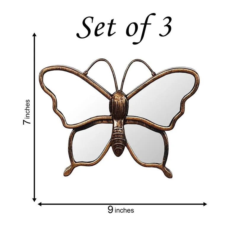 Aureflutter Wall Mirror With Fibre Frame - Set Of Three media 6