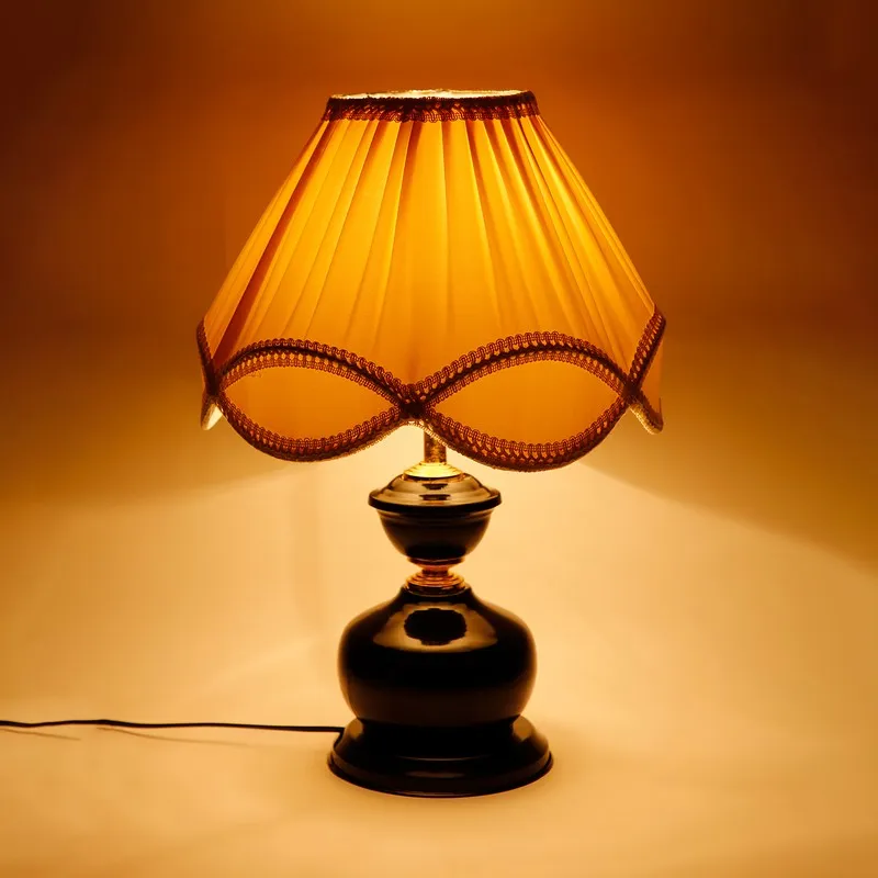 Celastra Cotton Table Lamp With Iron Base - White media 5