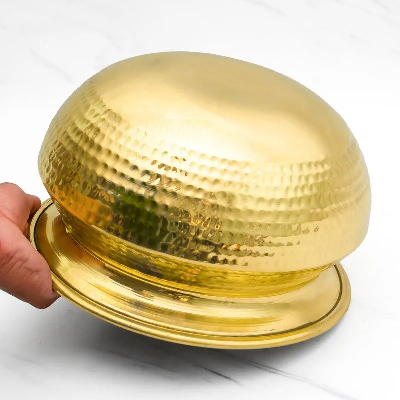 Cookelle Durable Brass Handi - 8000 mL media 7